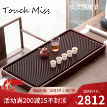 TOUCH MISS household tea tray Bakelite drainage large simple light luxury electric Bakelite kung fu tea set tea tray