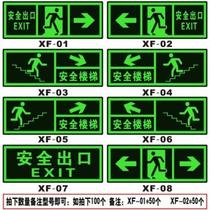 Instructions Waterproof stickers Fire safety exit signs Stickers Rental house self-adhesive paper house wall placards 