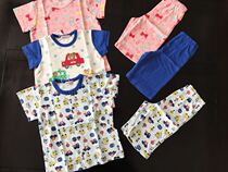 Day Department High quality male and female child Bear pyjamas Breathable Home summer Split Cute Little Rabbit small car