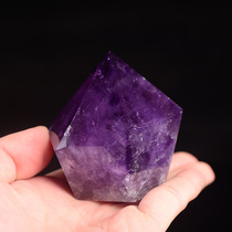 Natural Amethyst rough ornaments Amethyst ore small ornaments Raw ore energy pyramid Magnetic field emitter cure