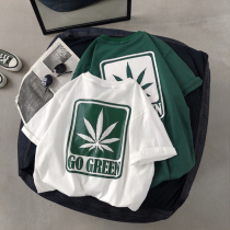 Summer clothing 2021 New Tide womens short sleeves Korean loose neutral net red clothes bf handsome ins Super fire lovers