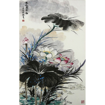 Hand embroidery finished product living room decoration hanging painting new Chinese style silk Bian embroidery master collection freehand