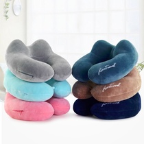 u-shaped pillow travel neck pillow cervical spine aircraft u-shaped pillow neck sitting car nap headrest portable memory pillow