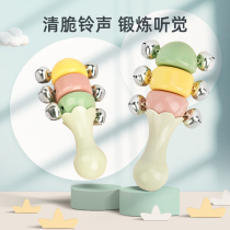 Newborn infants and young children early education puzzle hand bell toy can bite tooth glue baby comfort grasp training 3-12 months