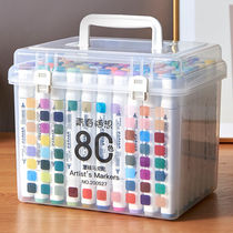 Double head marker pen set touch single 48 color childrens cartoon 100 color water brush 24 color skin color Mark watercolor pen oily watercolor pen set Art special pen