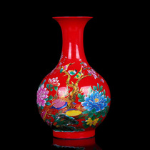 Jingdezhen ceramics crystal glaze year after year Vase decoration modern home living room crafts ornaments