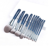 Blue set brush makeup brush set brush quick-drying artificial bionic fiber hair 11 beauty tools Makeup brush