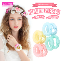  Madoside does not hurt the hair curler Plastic curler tool Hair tube wavy curl pear flower head donut curler