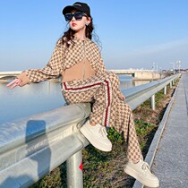 UK next sara girls suit 2022 new ocean gas spring clothing fashion great children trendy casual children clothes