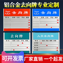 Go to the card aluminum alloy staff informed the card office in the post public display bar replaceable with photo company staff quarters Dormitory Placard Status Table Doorplate Signs Customize signs Custom