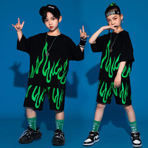 61 street dance suit boy hip-hop handsome to perform girl hiphop performance clothing less son-drum summer