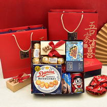 Full moon wine companion baby baby 100-day banquet children 10-year-old sweet cake suit anniversary Joe relocated back to the gift box