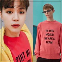 (Bulletproof boy Park Jimin original) Korean designer brand Trunk Project letter sweater