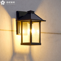 American Wall Lamp Outdoor Waterproof Retro Hallway Villa Exterior Wall Large Doorway Entrance Overlit Outdoor Patio External Wall Lamp