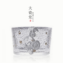 Great porcelain hall heat-resistant glass handmade tin individual cup Japanese kung fu tea hammer Master Cup Tea Cup