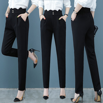 Velvet Halon pants womens winter 2021 new temperament radish pants thin pants autumn and winter casual professional trousers