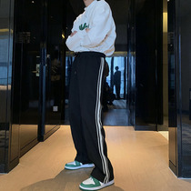 Hualun winter elasticated waist sports casual pants men plus plus plus thick trousers warm pants versatile casual pants