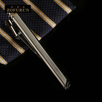 Omega luxury brand tie with young men's business leisure fashion is about the Korean version of the lump tie buckle box