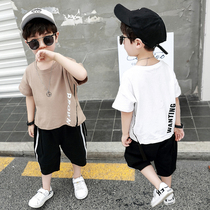 Male baby Summer Suit 1 boy handsome 2 fashionable 3 small childrens clothing foreign style 4 boys childrens clothes tide 5 years old spring 6