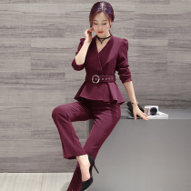 Spring 2021 new Korean version of the fashion foreign style two-piece set female socialite temperament small fragrance professional leisure suit