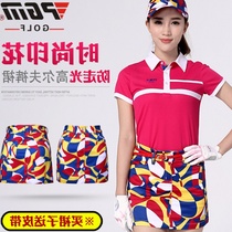 New PGM golf pants womens printed ball pants high elastic slim trendy pattern womens pants