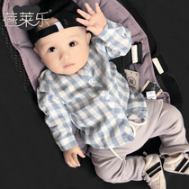 Shirt Qingkura] Female baby summer fit 3 autumn winter baby boy long sleeve clothes new 1 year old boy dress boy foreign air