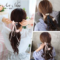 Long ribbon head rope hair band female ancient style hair accessories Net red tie hair rope Hairband fairy Hanfu head jewelry