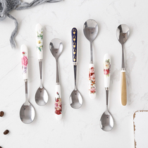 Creative Ceramic Coffee Spoon Coffee Stirring Spoon Sweet Spoons Personality Soup Spoon Cutlery Cutlery