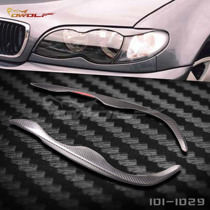 BMW E46 carbon fiber eyebrow 1999-2002 model 2-door 4-door headlight trim with 3M glue
