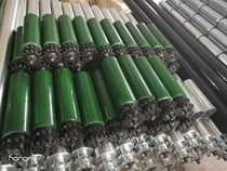 Real Body Shop Double Chain Pack Rubber Roller stainless steel double-chain roller coated rubber PVC belt carrier roller