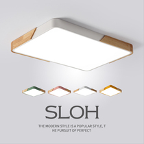 Nordic lamps living room ceiling light simple modern 2021 new Macaron atmospheric rectangular master bedroom light