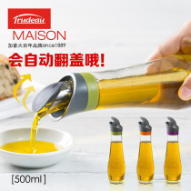 Canada Trudeau automatic clamshell oil pot Soy sauce vinegar bottle Environmental protection glass oil bottle Seasoning liquid bottle