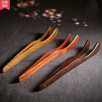 Solid wood tea clip Anti-scalding mahogany tea cup tweezers Non-slip wooden tea clip Kung Fu tea clip tweezers Tea set spare parts