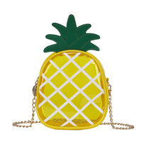 Factory new personality creative transparent Womens bag pineapple bag fashion versatile shoulder small bag shoulder bag