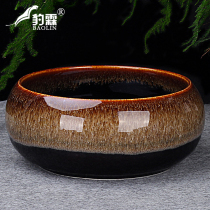 Tea wash Large large pen wash basin Ceramic Gongfu tea accessories Tea ceremony utensils Tea making tools Tea table with lid