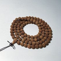 Old mountain sandalwood Buddha bead bracelet beads 108 lulu hengtong bracelet hollow carving peace hand ornaments