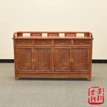 Burmese rosewood sideboard big fruit red sandalwood carved sideboard solid wood cupboard tea cabinet shoe cabinet storage cabinet