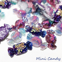 Simulation of real food play mini flashing small candy toffee DIY EPOXY mobile phone shell foaming glue filling