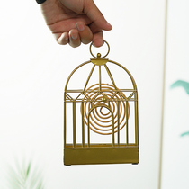 Nordic creative home indoor home mosquito-repellent rack iron incense burner Summer Hollow fire protection gray sandalwood stove rack