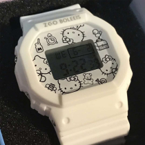 Hello Kitty joint watch female children and girls waterproof junior high school students ins Wind niche design electronic watch