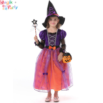 Halloween Ghost Festival Children Show Costumes Cosplay Role-playing Girl Witch Princess Witch Princess Dress