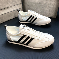 2023 new Agan shoes Mens trends breathable 100 hitch sport casual shoes Mens Deodorant Soft Bottom White Sails Shoes