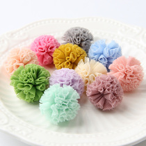 Gauze ball small ball hairpin hair rope diy material bag handmade hair jewelry accessories 25mm