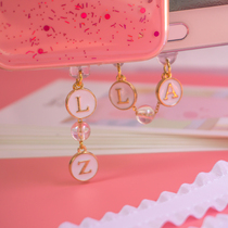 Handmade Alphabet Custom Apple Charging Port Dust Plug Huawei p30pro Data Plug type-c Android Plug