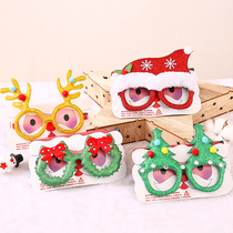 Christmas decorations childrens toys Christmas decoration supplies frames cute Cartoon glasses childrens gifts