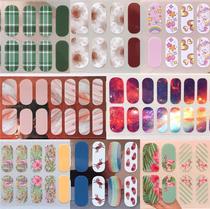 Summer new pseudo-mother supplies nail stickers imported 20 stickers for fingernails fashion cross-dressing cd with oil film