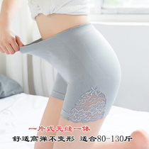 Ladyboy seamless hip-raising twist pattern safety pants Anti-light bottoming boxer safety pants Mid-waist lace ladyboy underwear