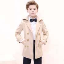 Boys windbreaker coat long-length boys and children childrens childrens clothing boys British style Korean version of foreign style