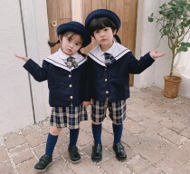 Navy sailor collar suit Inlan cute childrens school uniform interview for men and women kindergarten landscaping class uniforms