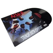 Spot NWA Straight Outta Compton Black Gel Record LP Hip Hop Brand New